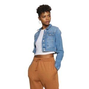 Only blue westa crop jean jacket size US S